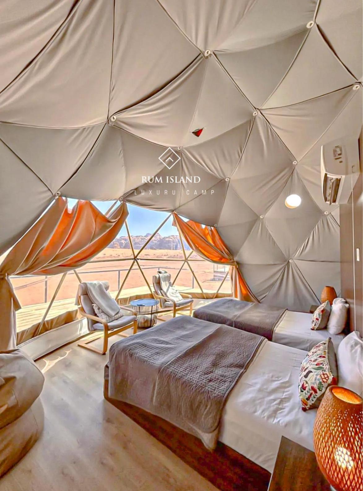 Rum Island Luxury Camp & Bubbles Hotel 瓦迪拉姆 外观 照片